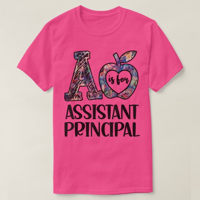 Camiseta A É Para Assistente Principal Da Prin (Frente do Design)
