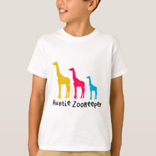 Camiseta A é para Auntie Zookeeper