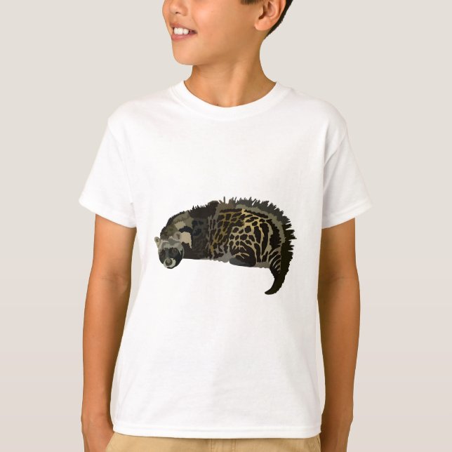 Camiseta A é para o Civet Africano (Frente)