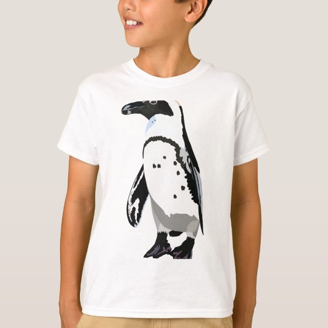 Camiseta A é para Pinguim Africano (Frente)