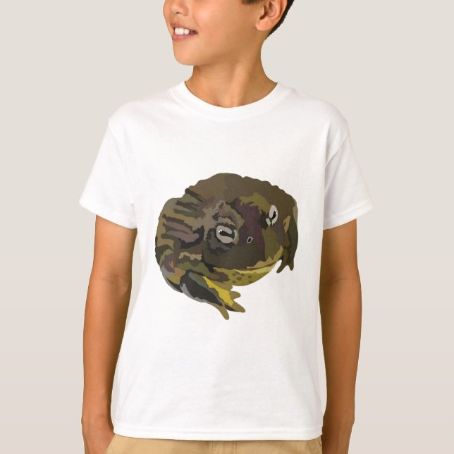 Camiseta A é para Sapo de Touro Africano (Frente)