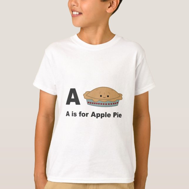 Camiseta A é para Torta de Maçã (Frente)