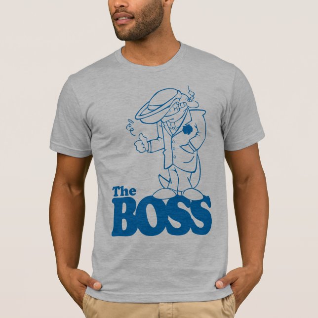 Camiseta A edição azul do esboço do chefe (Frente)