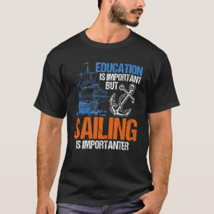Camiseta A Educação É Importante, Mas A Navegação É Importa