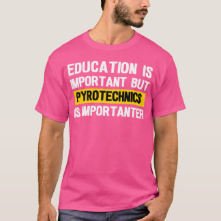 Camiseta A Educação É Importante Pirotecnia vintage