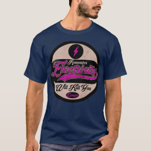 Camiseta A Eletricidade Vai Matar-Te Roxo
