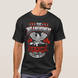 Camiseta A Emenda Ao Segundo É A Minha Licença De Arma Emit
