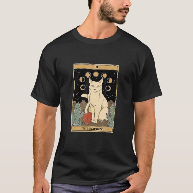 Camiseta A Empress Cat Tarot Card (Frente)