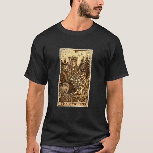 Camiseta A Empress Tarot Card Spooky Halloween, Gótico assu (Frente)