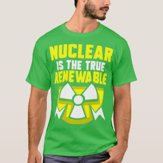 Camiseta A Energia Nuclear É A Verdadeira Energia Renovável