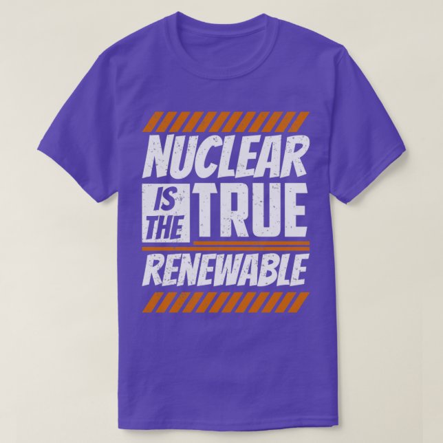 Camiseta A Energia Nuclear É O Verdadeiro Atom De Energia R (Frente do Design)