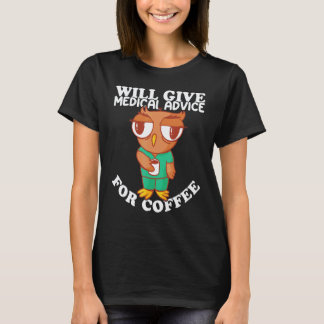Camiseta A enfermagem dará aconselhamento médico para café