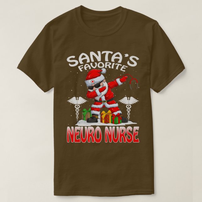 Camiseta A Enfermeira de Natal da Enfermeira Favorita Cos (Frente do Design)