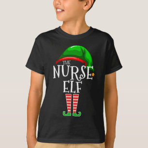 Camiseta A Enfermeira Elf Correspondendo Ao Natal Engraçado