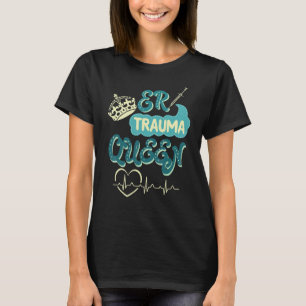 Camiseta A Enfermeira Rainha Er Trauma Com Impressão De Cor
