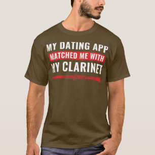 Camiseta A Engraçada Clarinet Clarinetist Combina-Me Com Cl