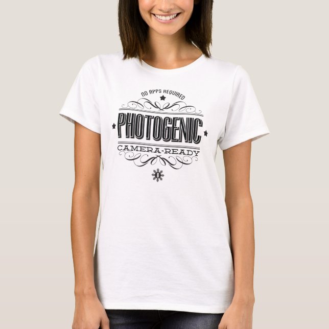Camiseta A engrenagem das mulheres corajosas PHOTOGENIC da (Frente)