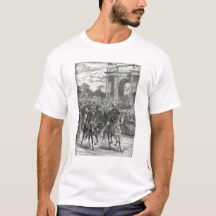 Camiseta A entrada de Napoleon III e vencedor Emmanuel