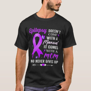 Camiseta A epilepsia não vem com uma Purpe de Consciência M