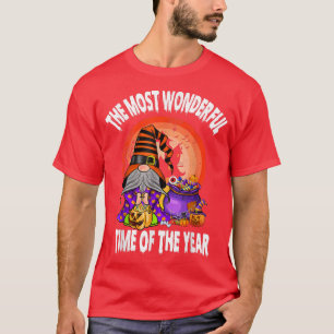 Camiseta A Época Mais Maravilhosa Do Ano Do Dia das Bruxas