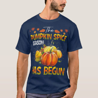 Camiseta A Época Pumpkin Spice ComeçouFall outono