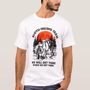 Camiseta A equipe de caminhonete vai chegar lá quando cheg