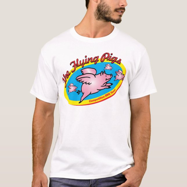 Camiseta A equipe do CHURRASCO da competição dos porcos do (Frente)