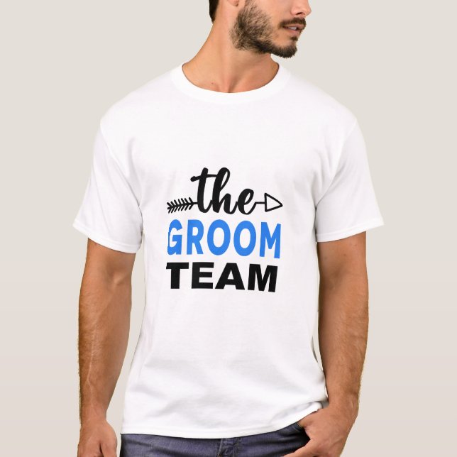 Camiseta A Equipe do Noivo Azul (Frente)