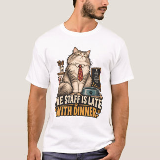 Camiseta A Equipe Está Atrasada Com O Jantar