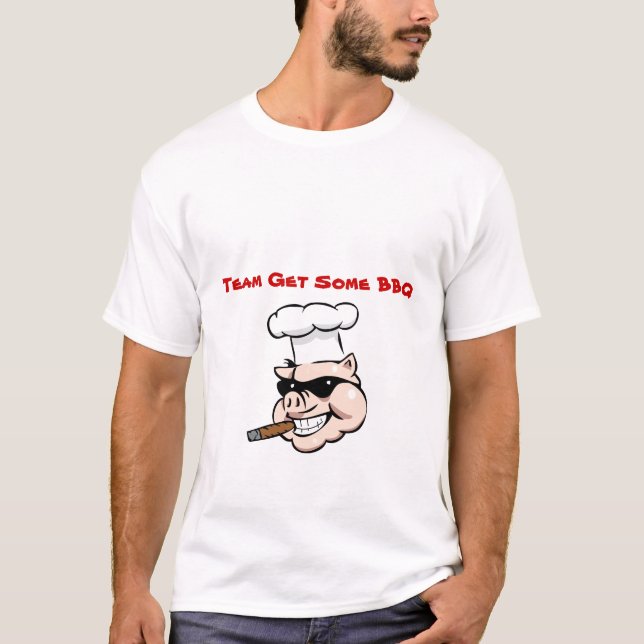 Camiseta A equipe obtem algum CHURRASCO (Frente)