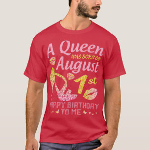 Camiseta A Era Nascer No Dia 14 De Agosto Feliz Aniversário