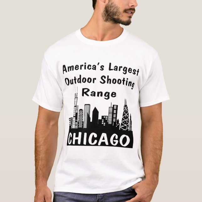 Camiseta A escala de tiro exterior a maior de Chicago (Frente)