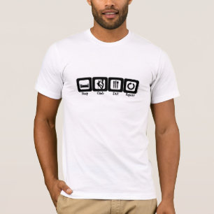 Camiseta A escalada do sono come a repetição