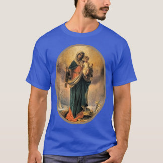 Camiseta A Escapular Marrom Nossa Senhora do Monte Carmel