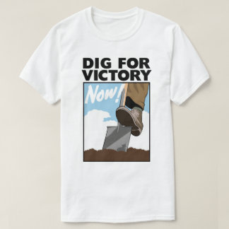 Camiseta A escavação de WWII para a vitória cresce seu