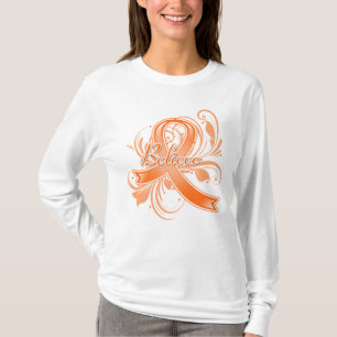 Camiseta A esclerose múltipla acredita a fita do Flourish