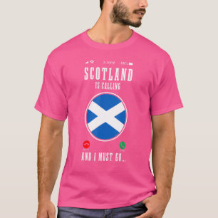 Camiseta A Escócia Está Chamando E Eu Devo Ir Bandeira Esco