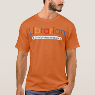 Camiseta A Escola de Bibliotecários do Motor de Busca Origi