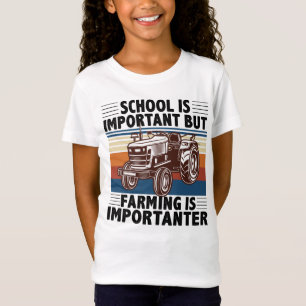 Camiseta A Escola É Importante, Mas A Agricultura É Impor