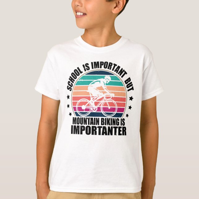 Camiseta A Escola É Importante, Mas A Bicicleta É Important (Frente)