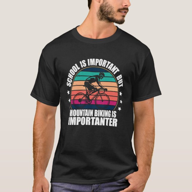 Camiseta A Escola É Importante, Mas A Montanha É Importante (Frente)