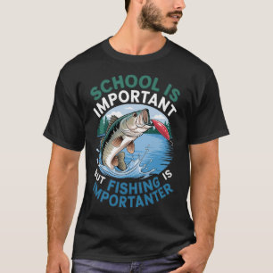 Camiseta A Escola é Importante Mas a Pesca é Mais Important