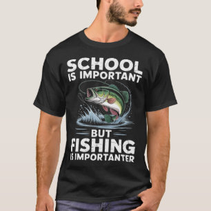 Camiseta A Escola É Importante Mas A Pesca É Mais Important