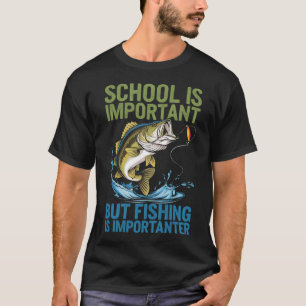 Camiseta A Escola é Importante Mas a Pesca é Mais Important