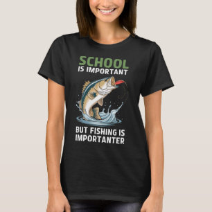 Camiseta A Escola é Importante Mas a Pesca é Mais Important