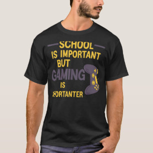 Camiseta A escola é importante, mas o jogo é importante