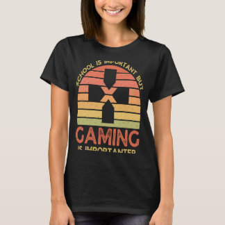 Camiseta A Escola É Importante, Mas Os Jogos São Importante