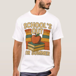 Camiseta A escola está fora no verão