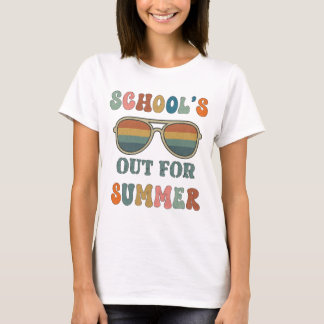 Camiseta A escola está fora no verão