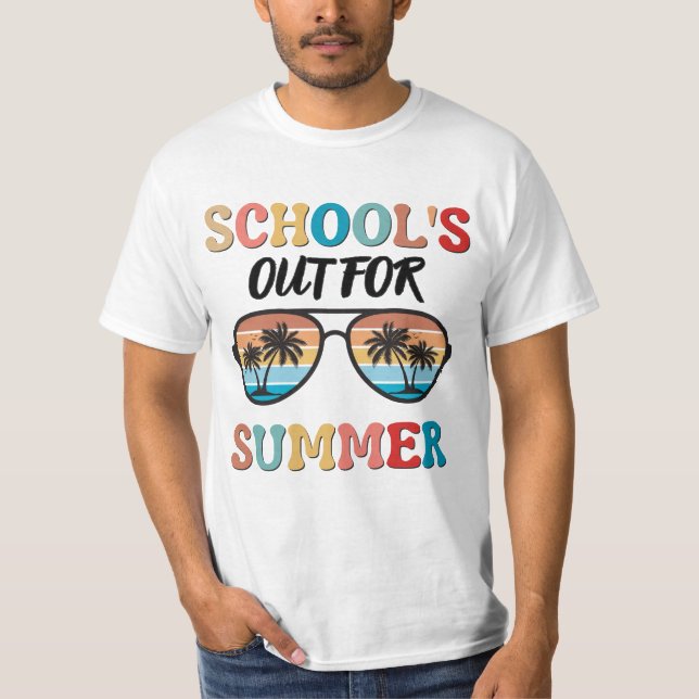 Camiseta A escola está fora no verão (Frente)